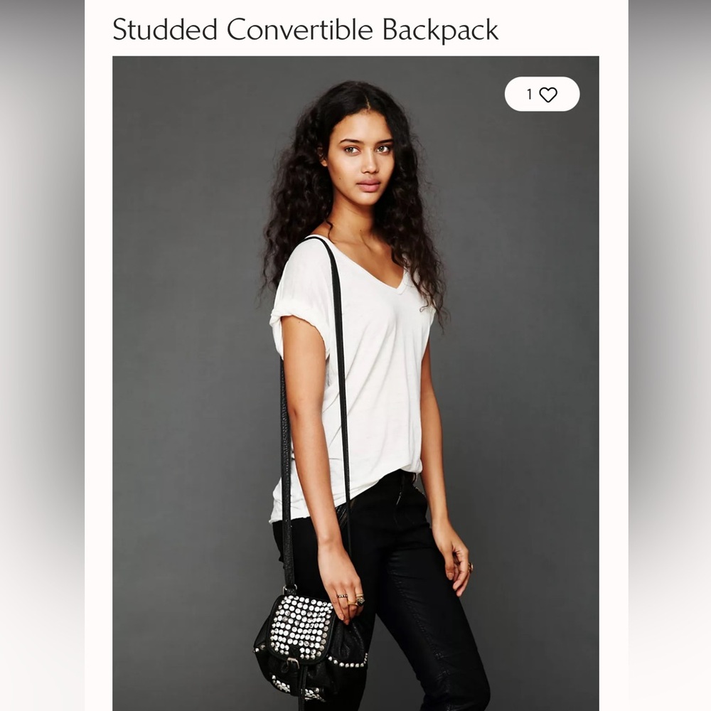 Free people Studded Convertible Backpack - Picture 4 of 13